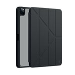كڤر حماية مصنوع من الجلد لجهاز آيباد برو 11 بوصة مع حامل قابل للطي |أسود