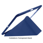 كڤر حماية مصنوع من  الجلد لجهاز آيباد برو 11 بوصة مع حامل قابل للطي | أزرق