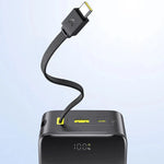 باور بانك Baseus EnerFill FC51 Bipow2 Pro بشاشة رقمية مع كابل مدمج بسعة 30000mAh وقدرة 22.5 واط | أسود 
