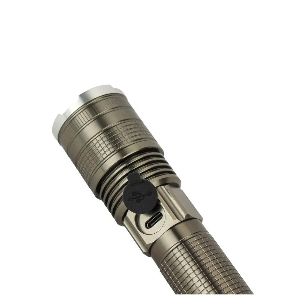 Geepas Zoomable LED Flashlight 10 Hours Runtime 20W Output