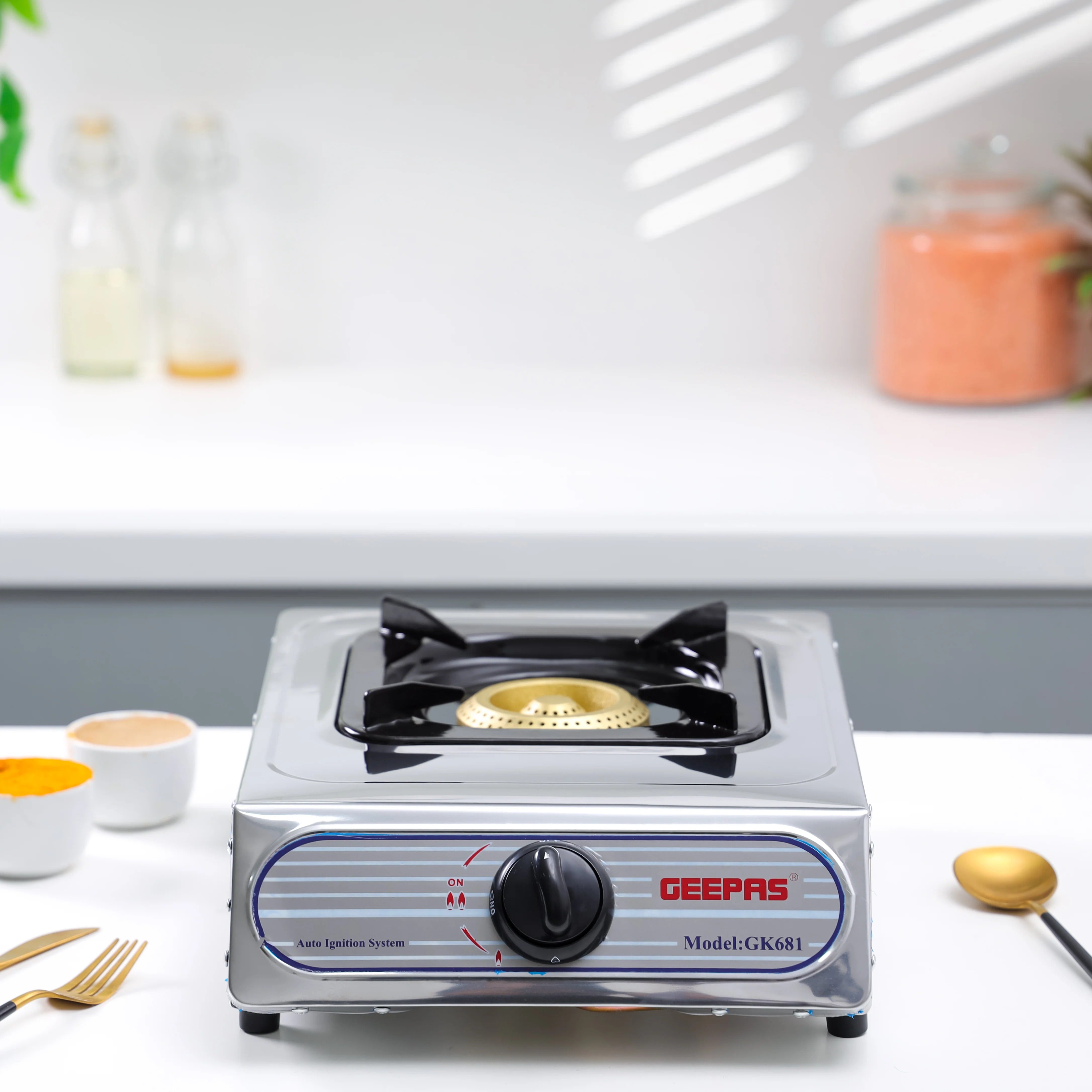 Geepas Gas Oven 100mm | Silver