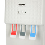 Geepas Water Dispenser – Hot, Cold & Normal, 3 Taps, Stainless Steel Tank