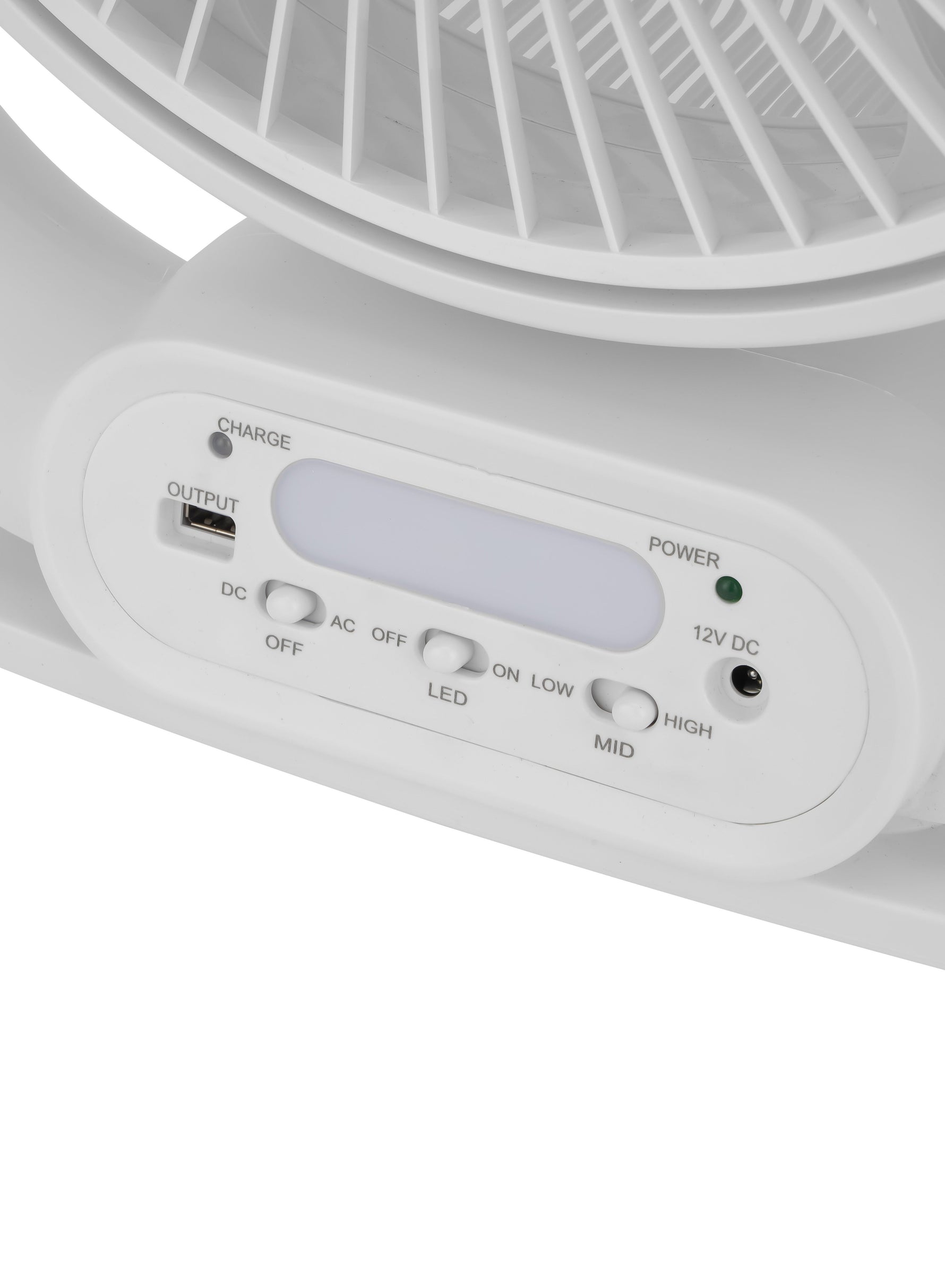 GEEPAS 12-Inch Rechargeable Table Fan with 5 Blades