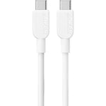 شاحن أنكر ثنائي المنفذ سريع الشحن بقدرة 20 واط مع كابل USB-C | أبيض