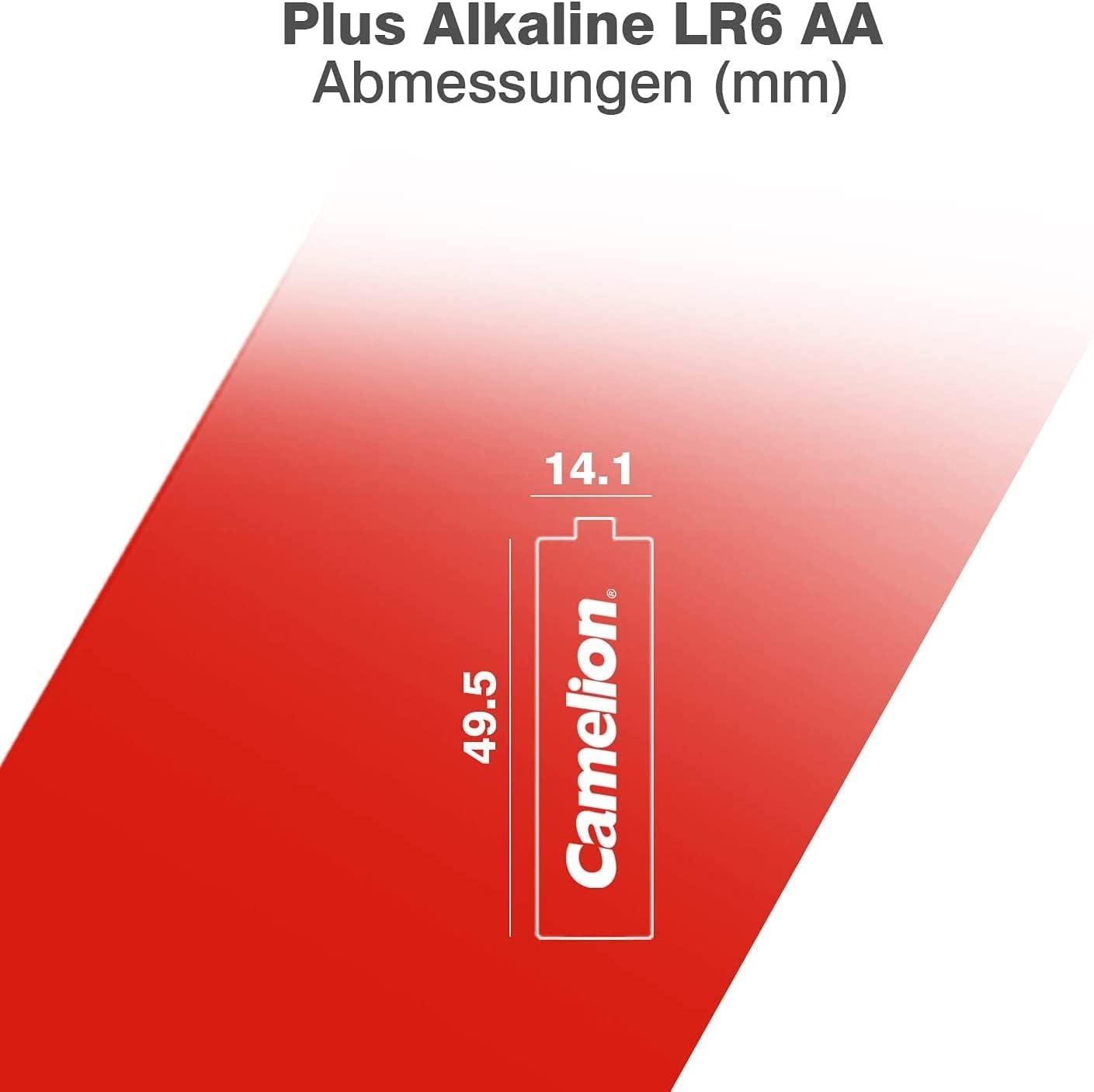 بطاريات Camelion AA 1.5 فولت عبوة 2 متعددة الألوان