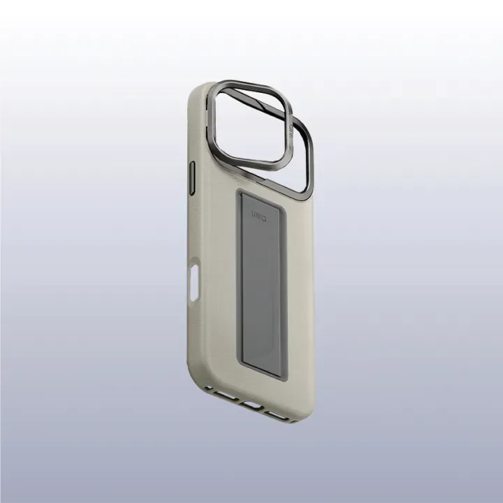 كڤر UNIQ Hybrid Heldro Pro MagClick مع حامل كاميرا لجهاز iPhone 17 Pro | Clay