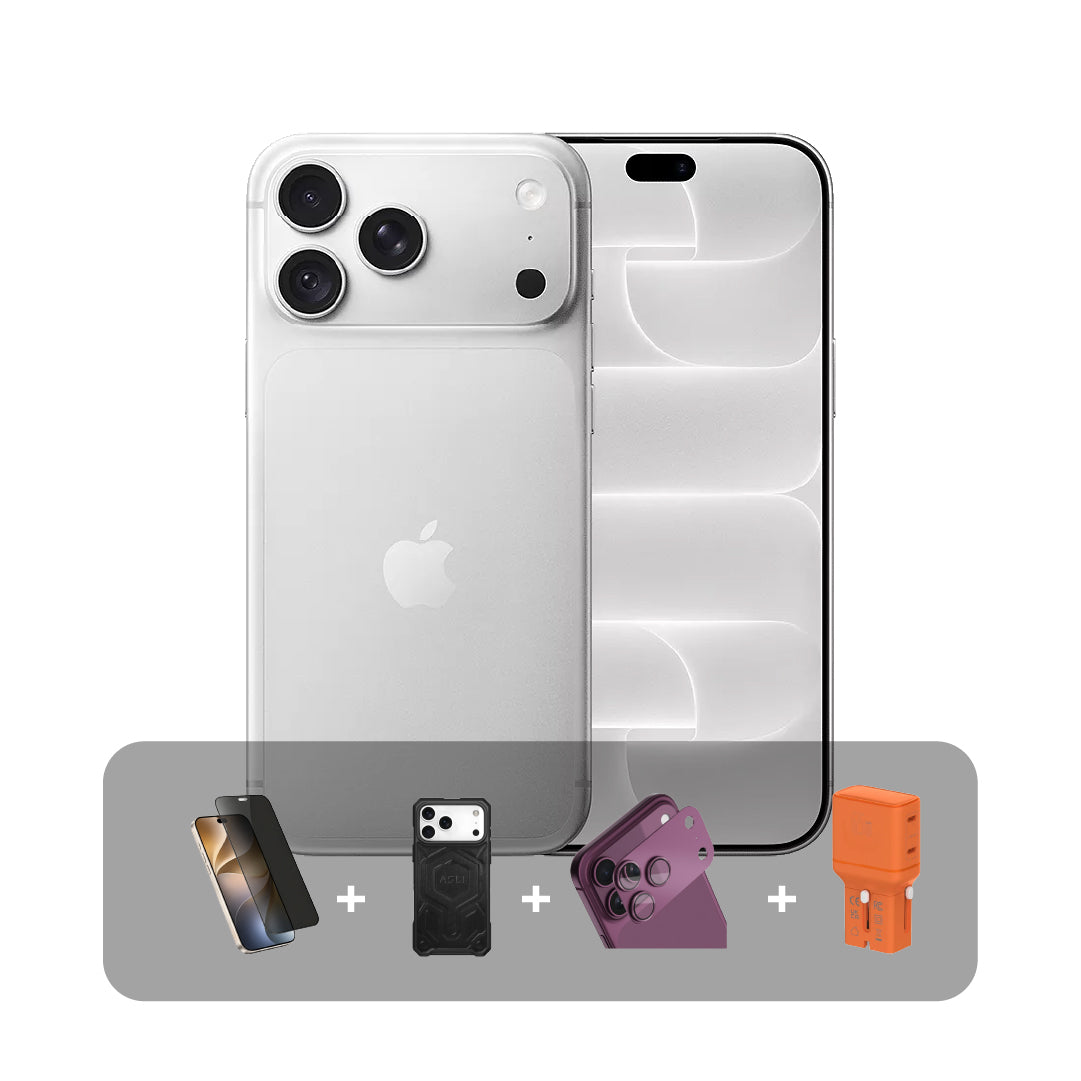 هاتف Apple iPhone 18 Pro Max - سعة 256 جيجابايت - شاشة 6.9 بوصة - شريحتي eSIM (نسخة اليابان) + عرض الباندل | فضي