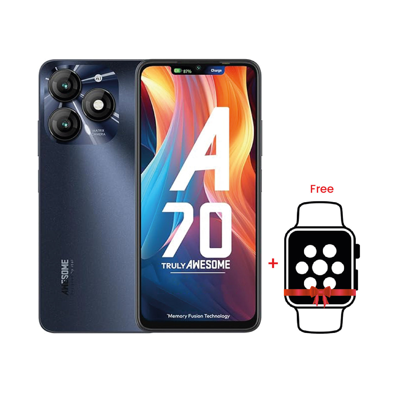 Itel A70 Awesome 256GB 4GB Phone – Starlish Black