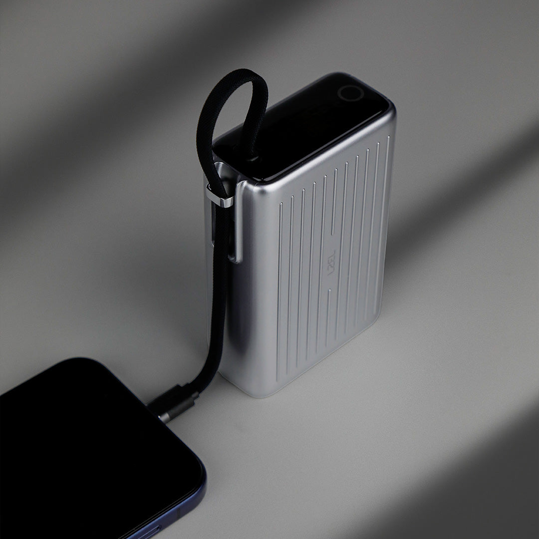 باور بانك Lzel Neurode Sync بسعة 20000 مللي أمبير | PD3.0 و QC3.0 | شحن بقدرة 65 واط | كابل USB-C مدمج مع شحن PD