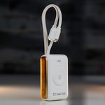 باور بانك LZEL Ampflow10 Mini – سعة 10000 مللي أمبير | شحن سريع 22.5 واط | كابلات مدمجة Type-C و Lightning | شحن لاسلكي