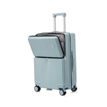 90 Percent 4 Wheels Abs Aluminum Frame 20 Inch Suitcase | Blue