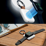 بطارية شحن متنقلة صغيرة لاسلكية للساعة من أسلي جلوبال سعة 1200 مللي أمبير | أبيض