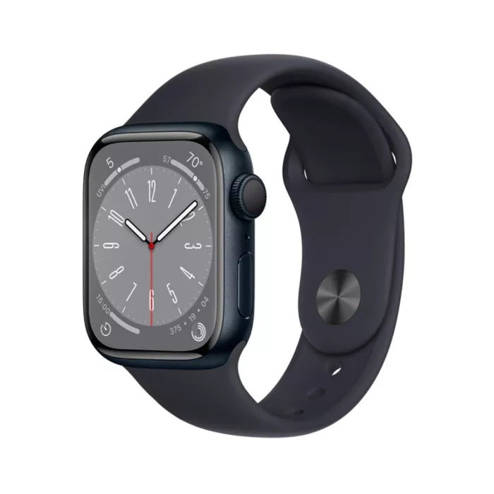 Apple Watch Series 8 GPS 41mm Midnight Aluminium Case with Midnight Sport Band - Regular