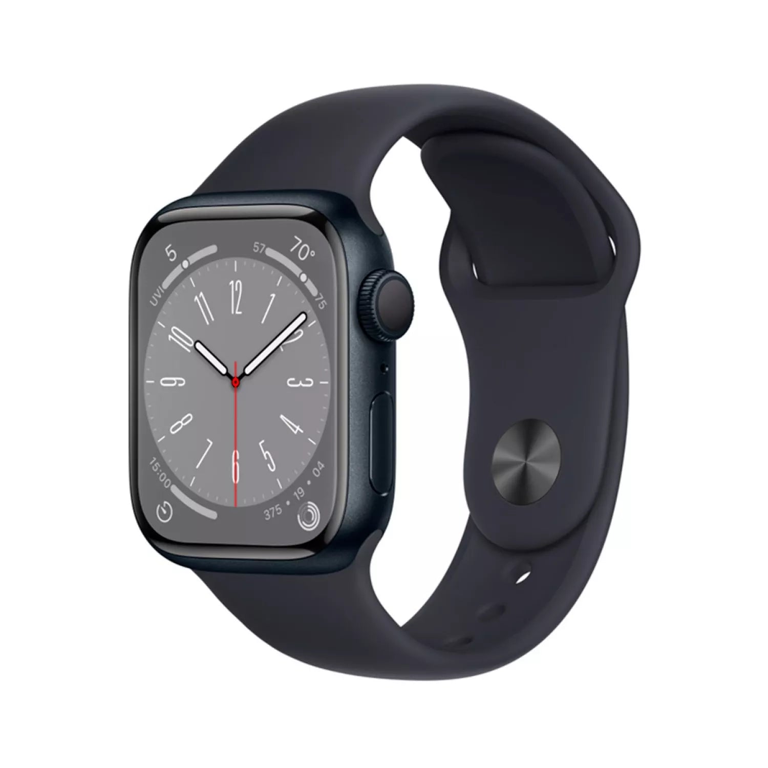 Apple Watch Series 8 GPS 45mm Midnight Aluminium Case with Midnight Sport Band - Regular