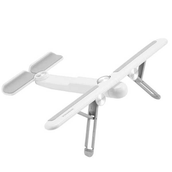 حامل موماكس القابل للطي للكمبيوتر اللوحي والكمبيوتر المحمول باللون الأبيض | KH2W