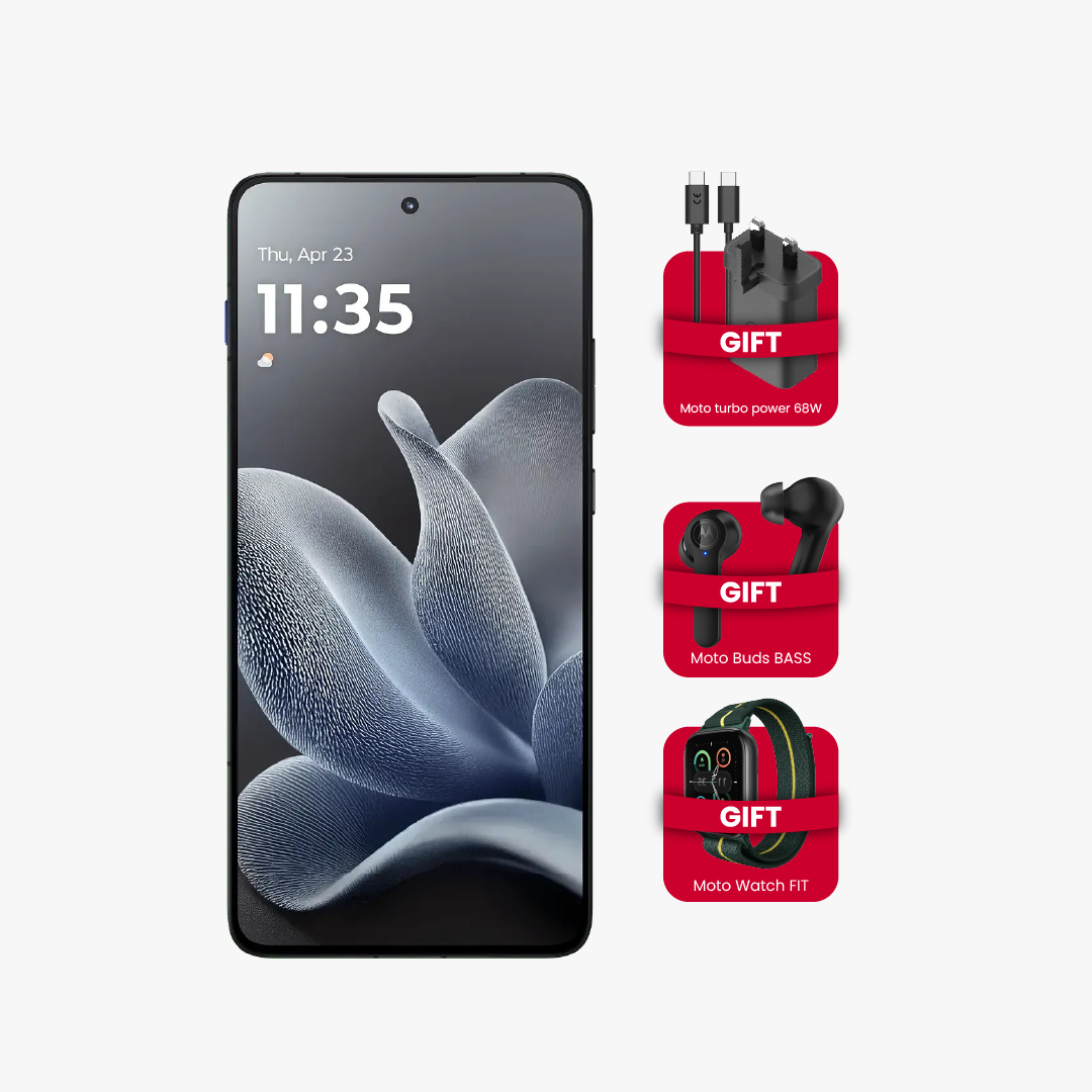 هاتف Motorola Edge 70 5G – سعة 512 جيجابايت وذاكرة 12 جيجابايت | رمادي