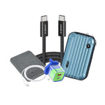 Bundle Offer Charging 5000mAh PD Power Bank + 30W GaN Wall Charger + USB-C to USB-C Lightning Cables + Hard Shell Organizer Case