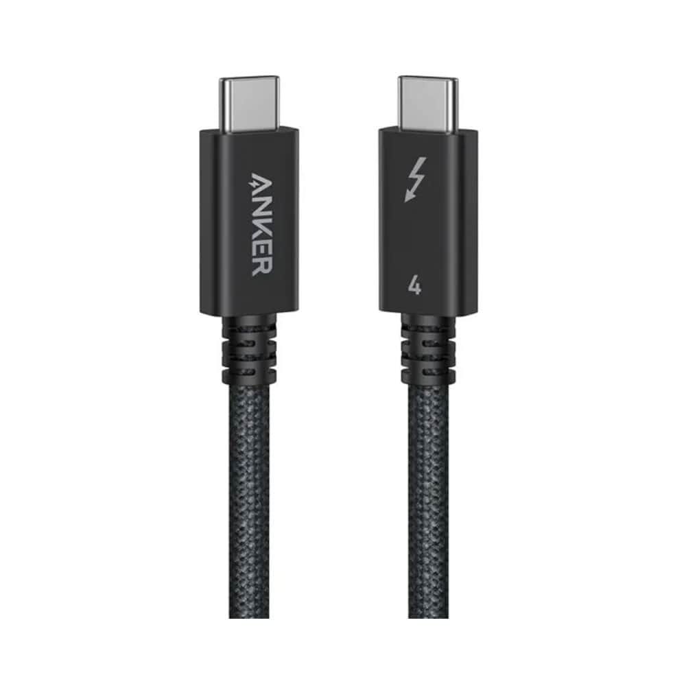 Anker Prime Thunderbolt 4 USB-C to USB-C Cable (3.3 ft / 1m, 240W, 40Gbps) | Black