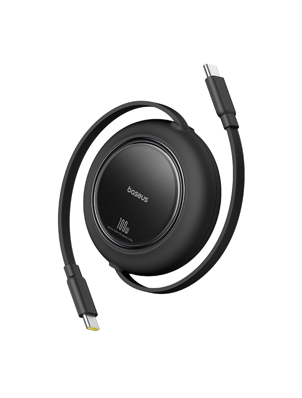 كيبل Baseus Free2Pull Mini قابل للسحب USB-C إلى USB-C بقوة 100 واط بطول 1.5 متر | أسود 