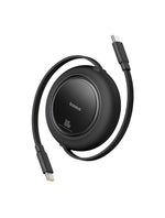 Baseus Free2Pull Mini Retractable Cable USB-C to USB-C 100W 1.5m | Cluster Black