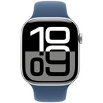 Apple Watch Series 10 - 46mm - GPS  Silver Aluminium Case With Denim Sport Band - M/L