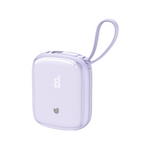 90 Percent Primflux Mini 22.5W Dual Built-In Cables Power Bank Powerdelivery Qc 3.0 | Usb-C & Lightning | Purple