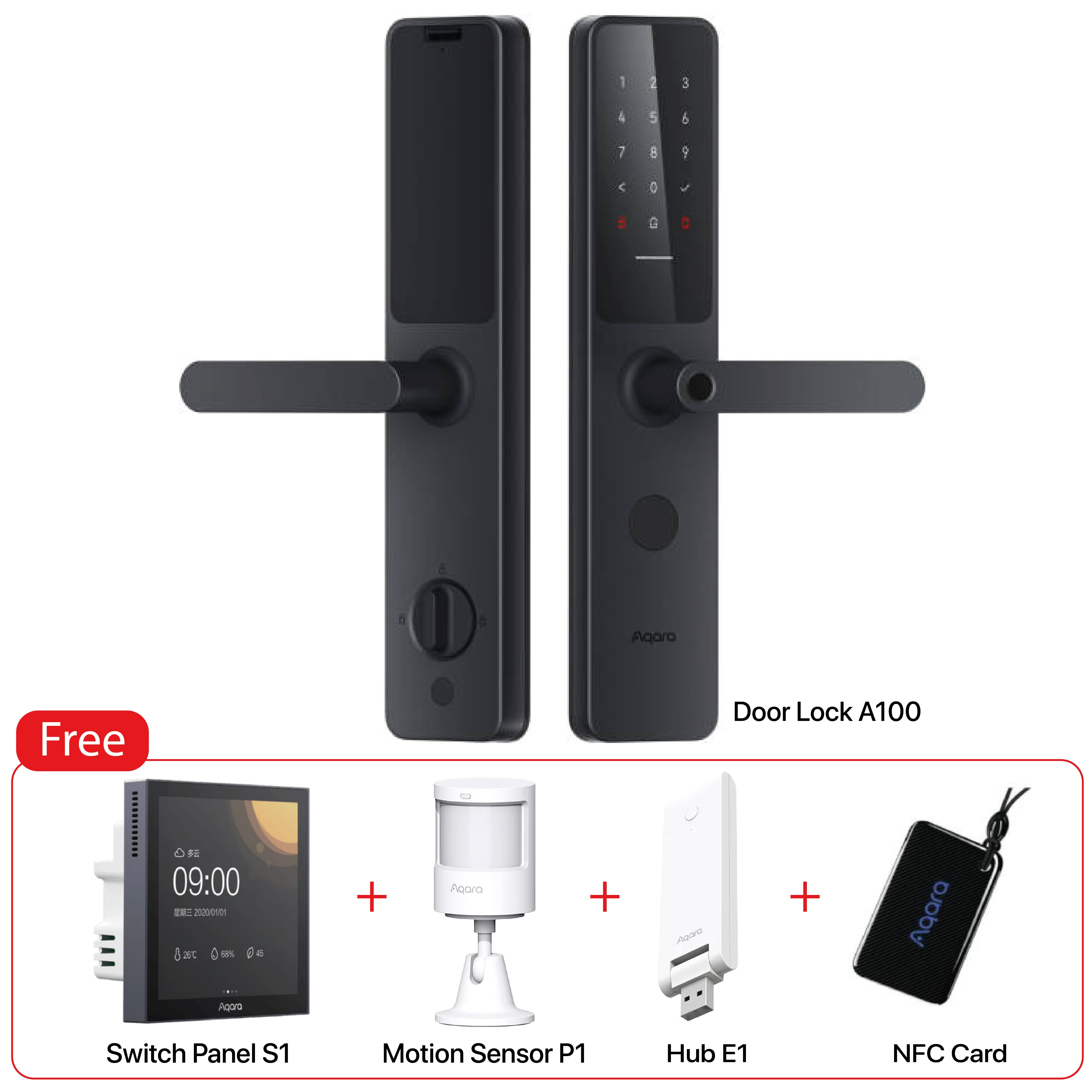 Bundle Offer Aqara Smart Door Lock A100+Aqara Accessories