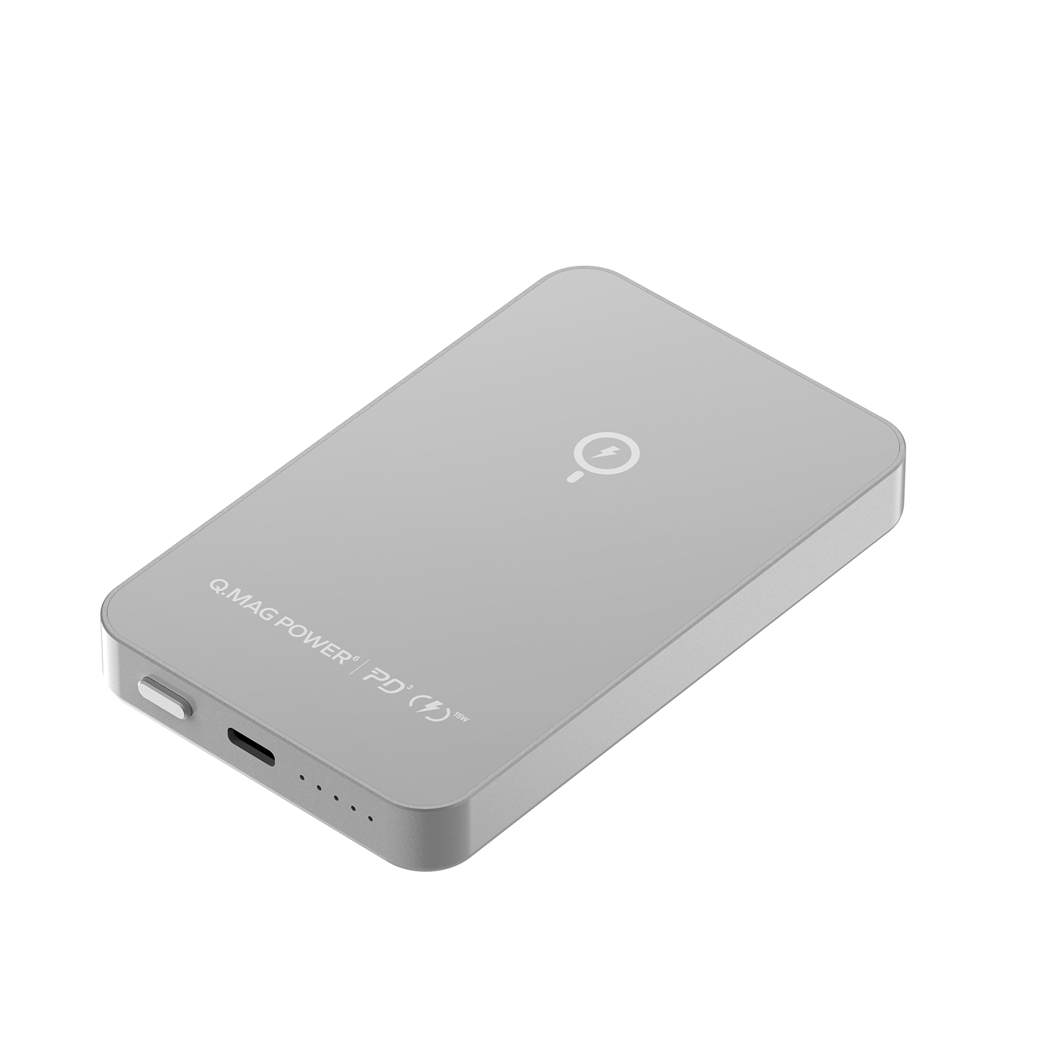 Momax Q.mag Power6 5000 Magnetic Wireless Battery Pack | Silver