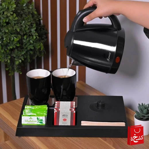 Sumo Hotel Kettle Set 1.2L With 2 Ceramic Cups 1350w