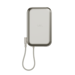 LZEL ZENOFLEX FLOW20 Wireless Charging Power Bank 10000mAh | 20W PD Fast Charging | Dual USB-C | 15W Max Wireless Charging | Gray