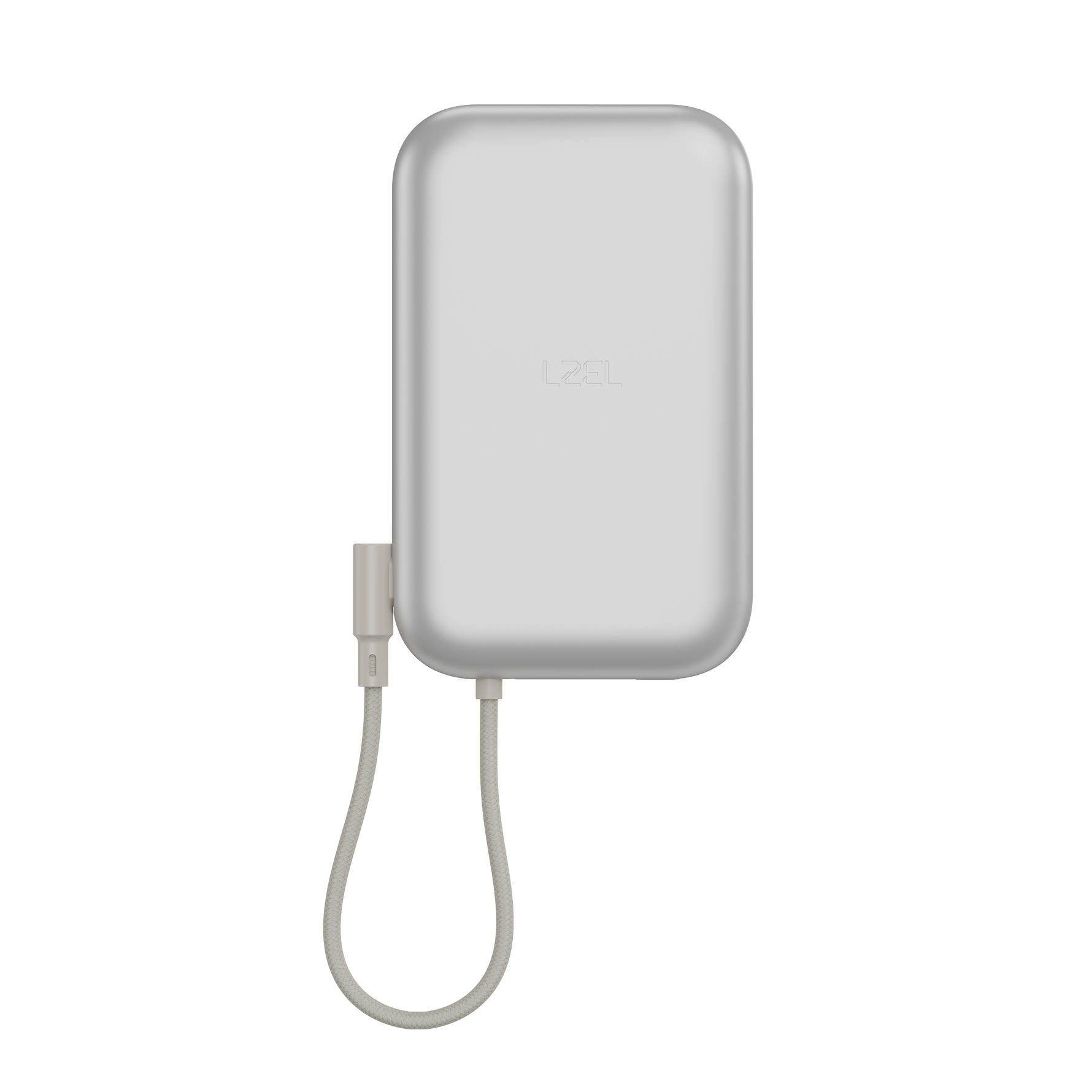 باور بانك LZEL ZENOFLEX FLOW20 بسعة 10000 مللي أمبير – شحن لاسلكي 15 واط، شحن سريع PD 20 واط، منفذا USB-C | فضي
