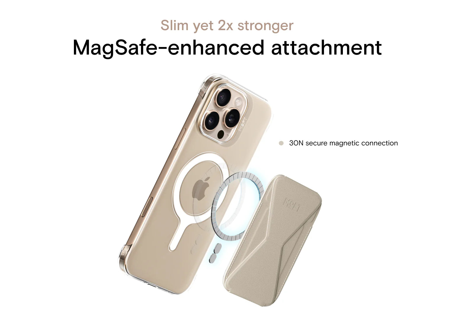 MOFT Snap iPhone 16 Plus MagSafe Slim Case Clear