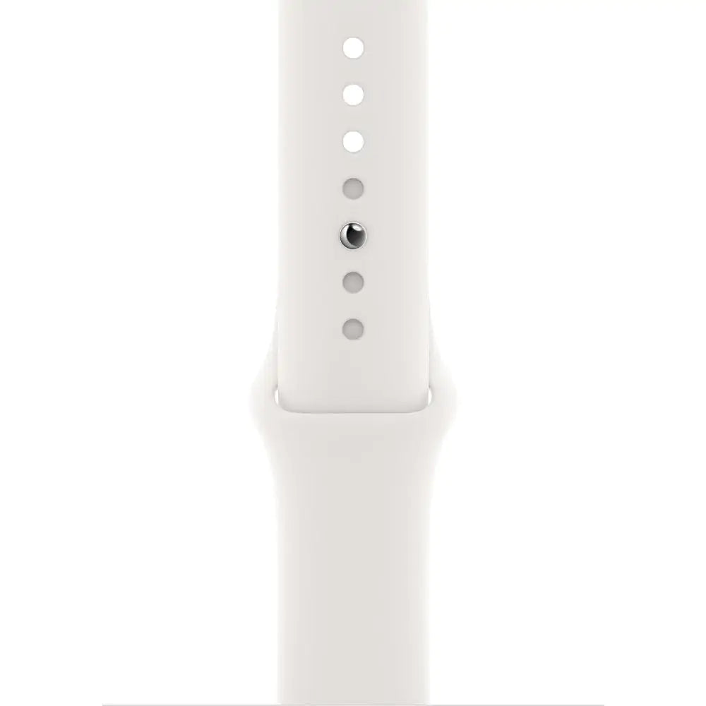 Apple Watch Series 6 GPS + Cellular, 40mm Silver Aluminium Case with White Sport Band - Regular