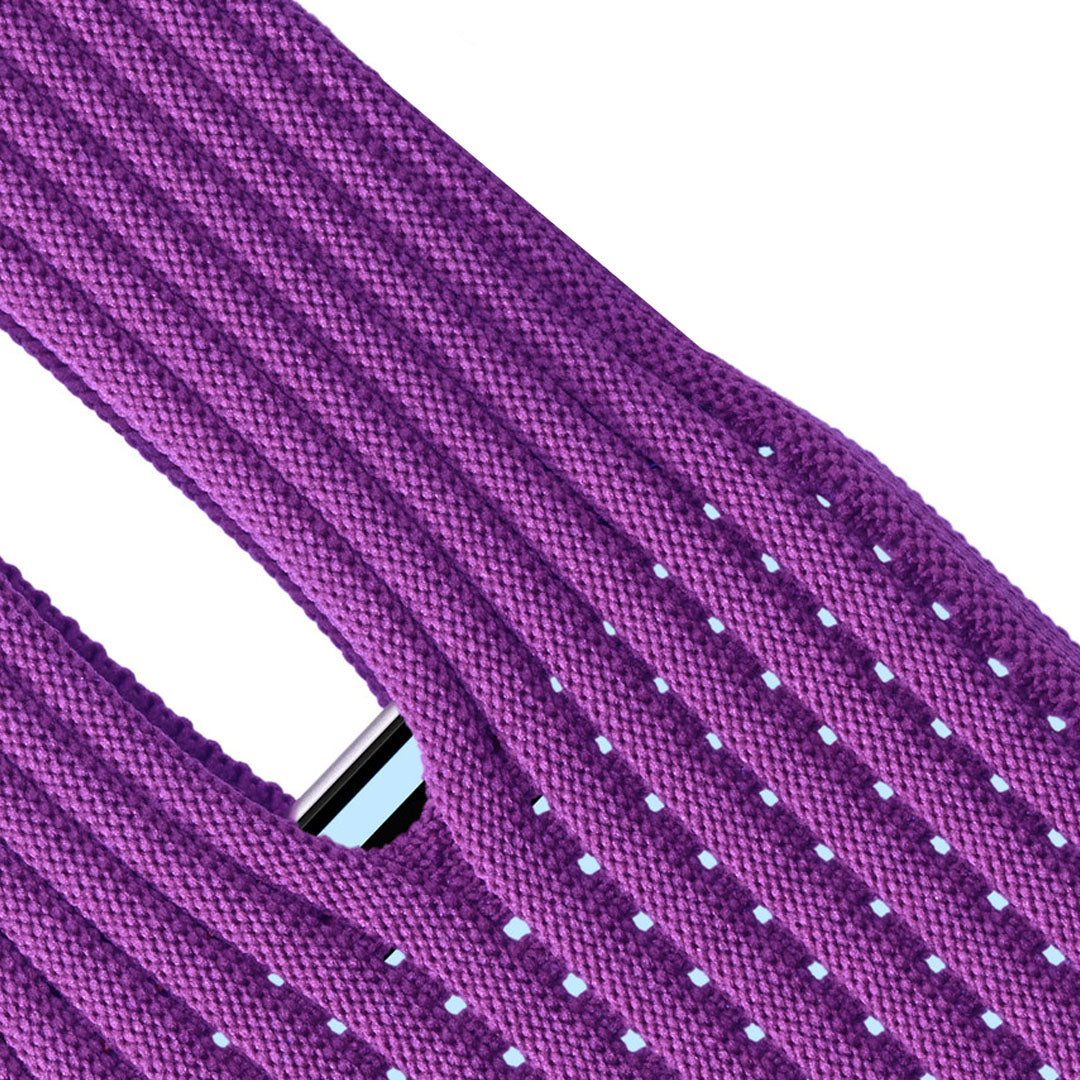 Phone Pocket with Strap – Stretch Knit Wearable iPhone Holder 40 cm | Purple