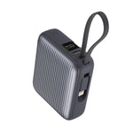 Neurode Sync  بطارية شحن متنقلة محمولة من ليزل PD بسعة 10,000 مللي أمبير بقوة 22.5 واط مع كيبل مدمج | أسود