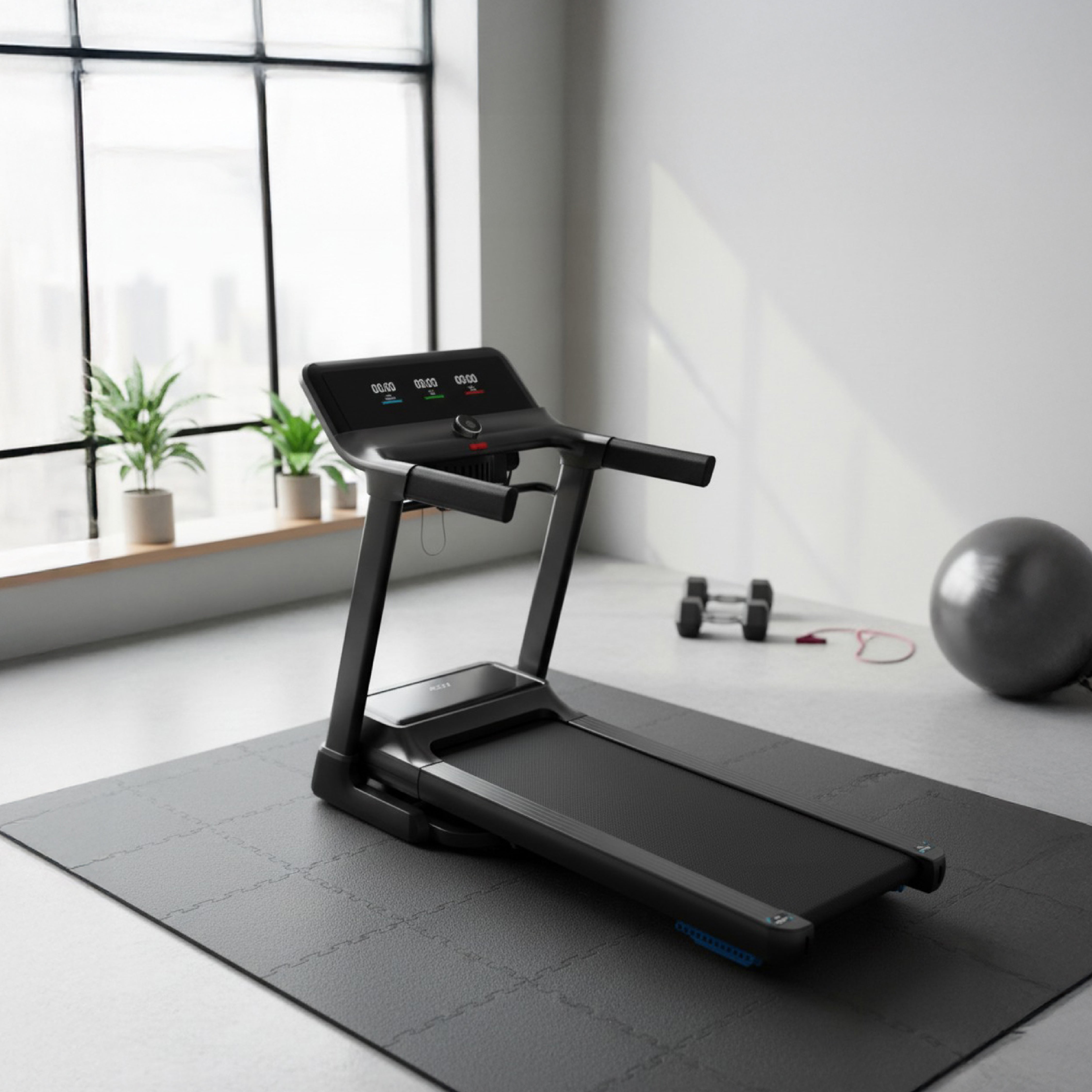 Asli Global Treadmill, 750W Rated Motor Power - Foldable Running Machine with Compact Design