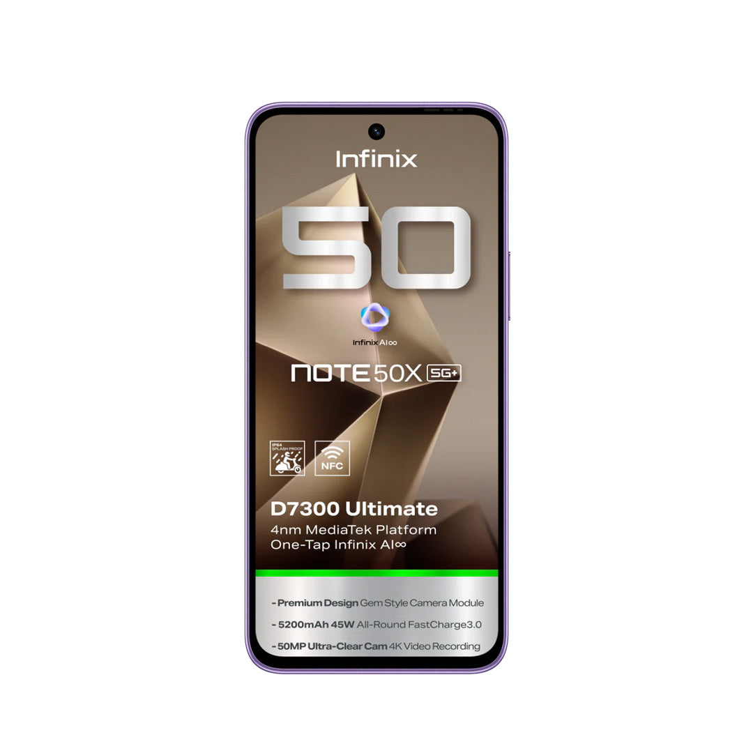 إنفينيكس Note 50X بسعة 256 جيجابايت - 8 جيجا رام 5G+ | تيتانيوم رمادي