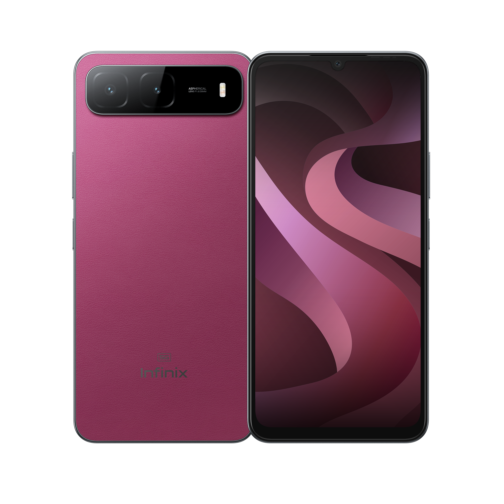 هاتف إنفينكس هوت 60i 5G – شاشة 6.75 بوصة بتردد 120 هرتز سلسة، تخزين 128 جيجابايت، ذاكرة 4 جيجا رام + 4 جيجا رام، بطارية 6000 مللي أمبير ، كاميرا 50 ميجابيكسل، IP64 | أحمر