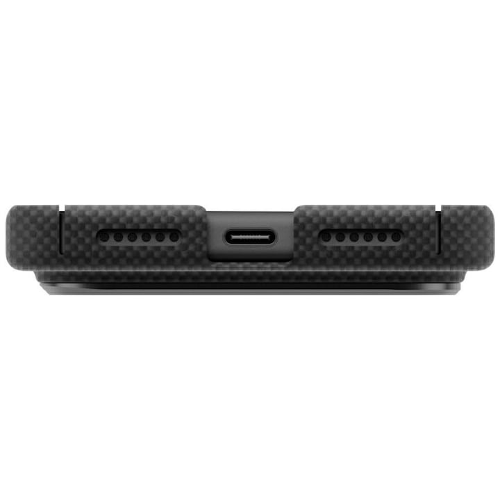 UNIQ KEVA EDGE Ultra-Slim 100% Aramid Fiber MagSafe Protection Case for iPhone 18 Pro Max | Carbon Black