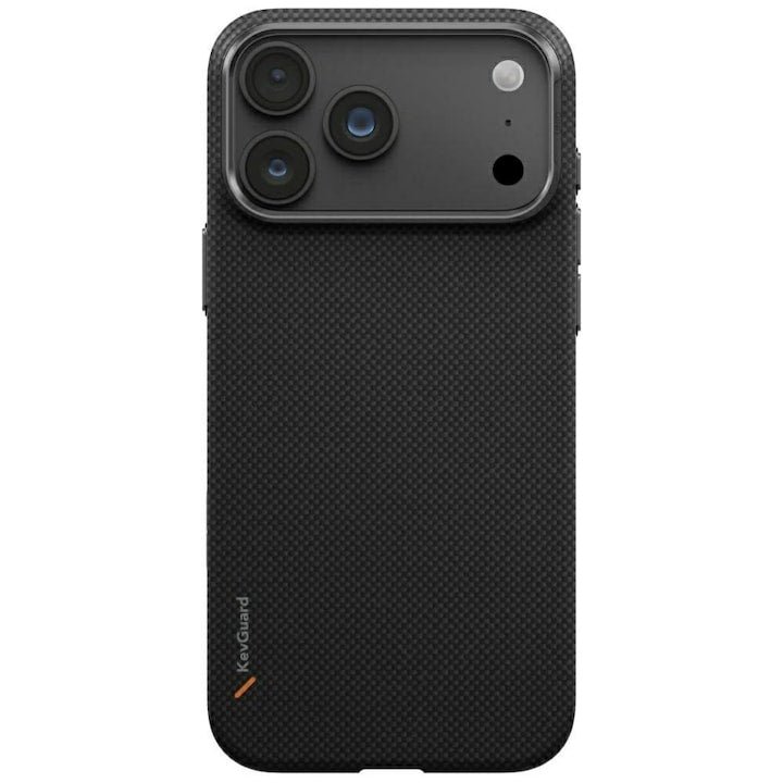 UNIQ KEVA EDGE Ultra-Slim 100% Aramid Fiber MagSafe Protection Case for iPhone 18 Pro Max | Carbon Black