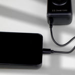 باور بانك LZEL Ampflow10 Mini – سعة 10000 مللي أمبير | شحن سريع 22.5 واط | كابلات مدمجة Type-C و Lightning | شحن لاسلكي