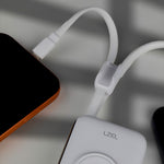 باور بانك LZEL Ampflow10 Mini – سعة 10000 مللي أمبير | شحن سريع 22.5 واط | كابلات مدمجة Type-C و Lightning | شحن لاسلكي