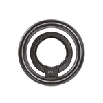 حامل للهاتف من أسلي جلوبال مغناطيسي حلقي لامع | أسود