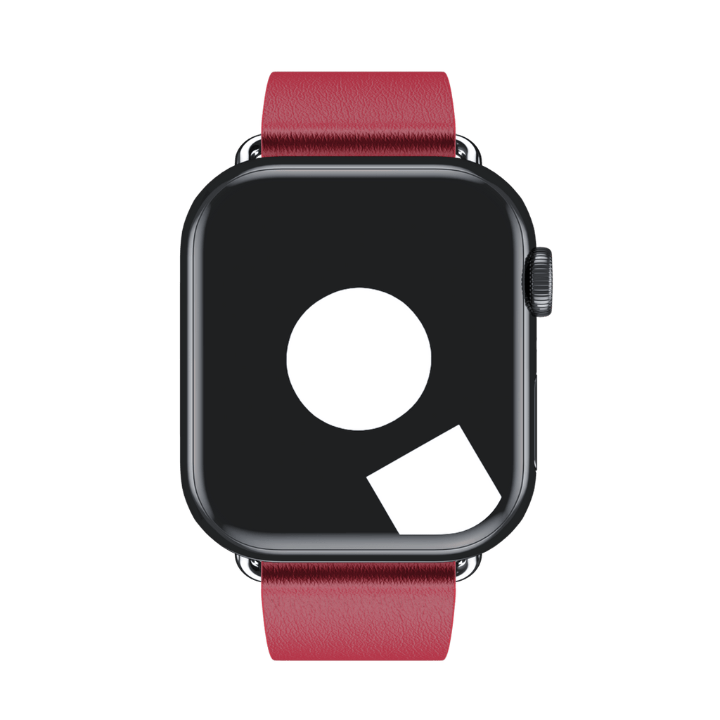 Coteetcl 44/45MM For Watch Leather | Ruby Red