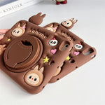 كڤر حماية Labubu لجهاز iPad 10th الجيل العاشر مصنوع من السيليكون المرن