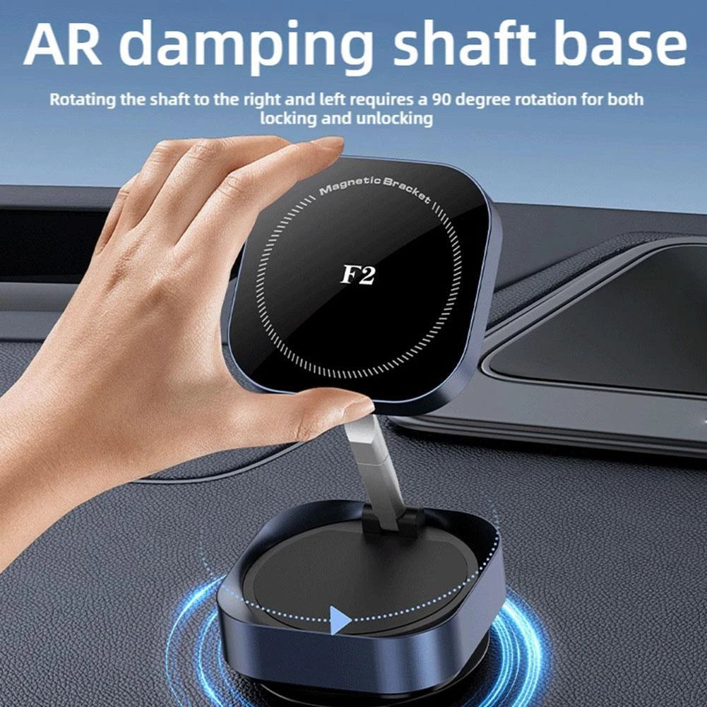 Automobile Holder Vacuum Suction Magnetic Charger Stand | Silver