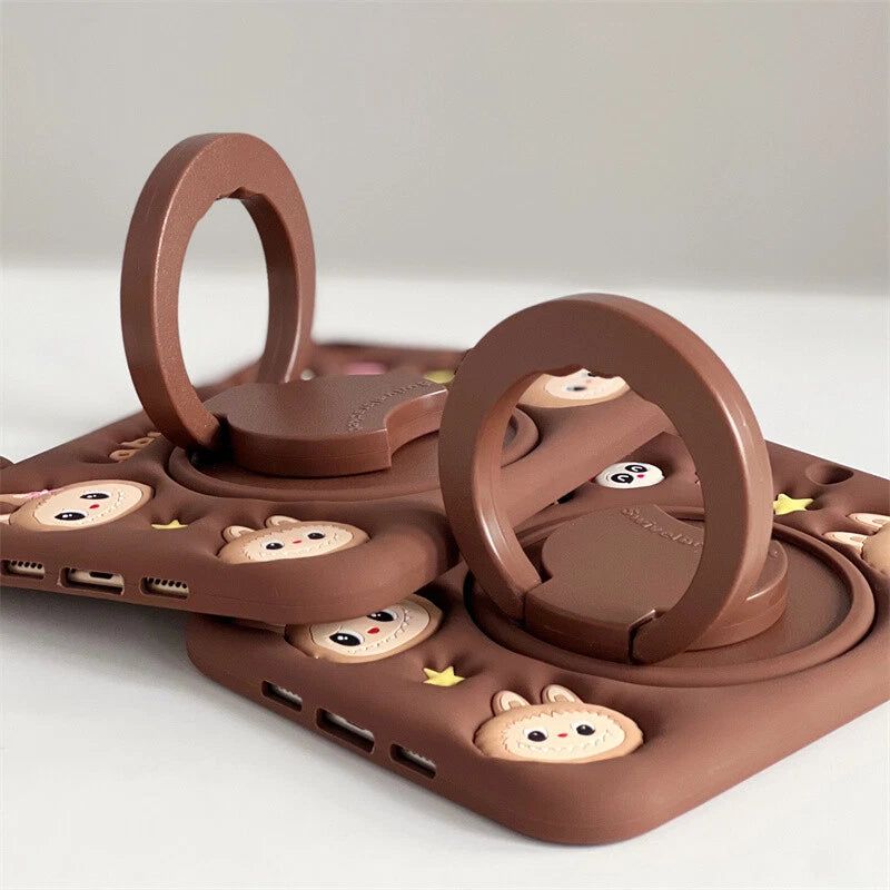 كڤر حماية Labubu لجهاز iPad 10th الجيل العاشر مصنوع من السيليكون المرن