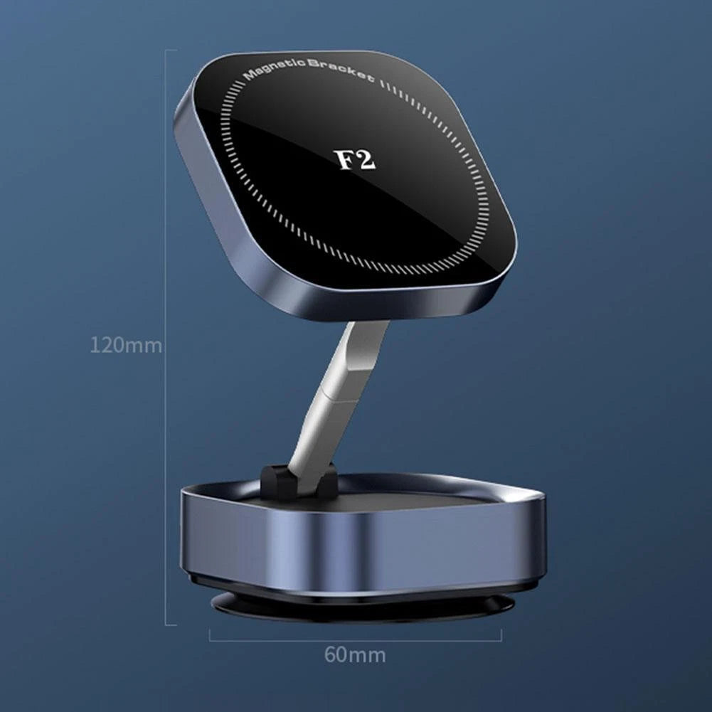 Automobile Holder Vacuum Suction Magnetic Charger Stand | Silver