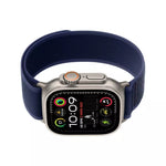 Apple Watch Ultra 2 (2024) - 49mm - GPS + Cellular - Natural Titanium Case - Blue Trail Loop | S/M