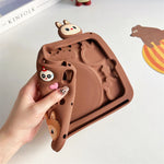 كڤر حماية Labubu لجهاز iPad 10th الجيل العاشر مصنوع من السيليكون المرن